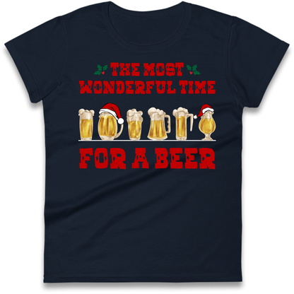 Festive Pint Graphic Ladies T-Shirt