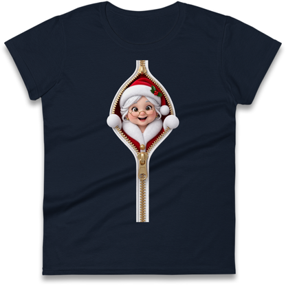Mrs Claus Outfit Ladies T-Shirt
