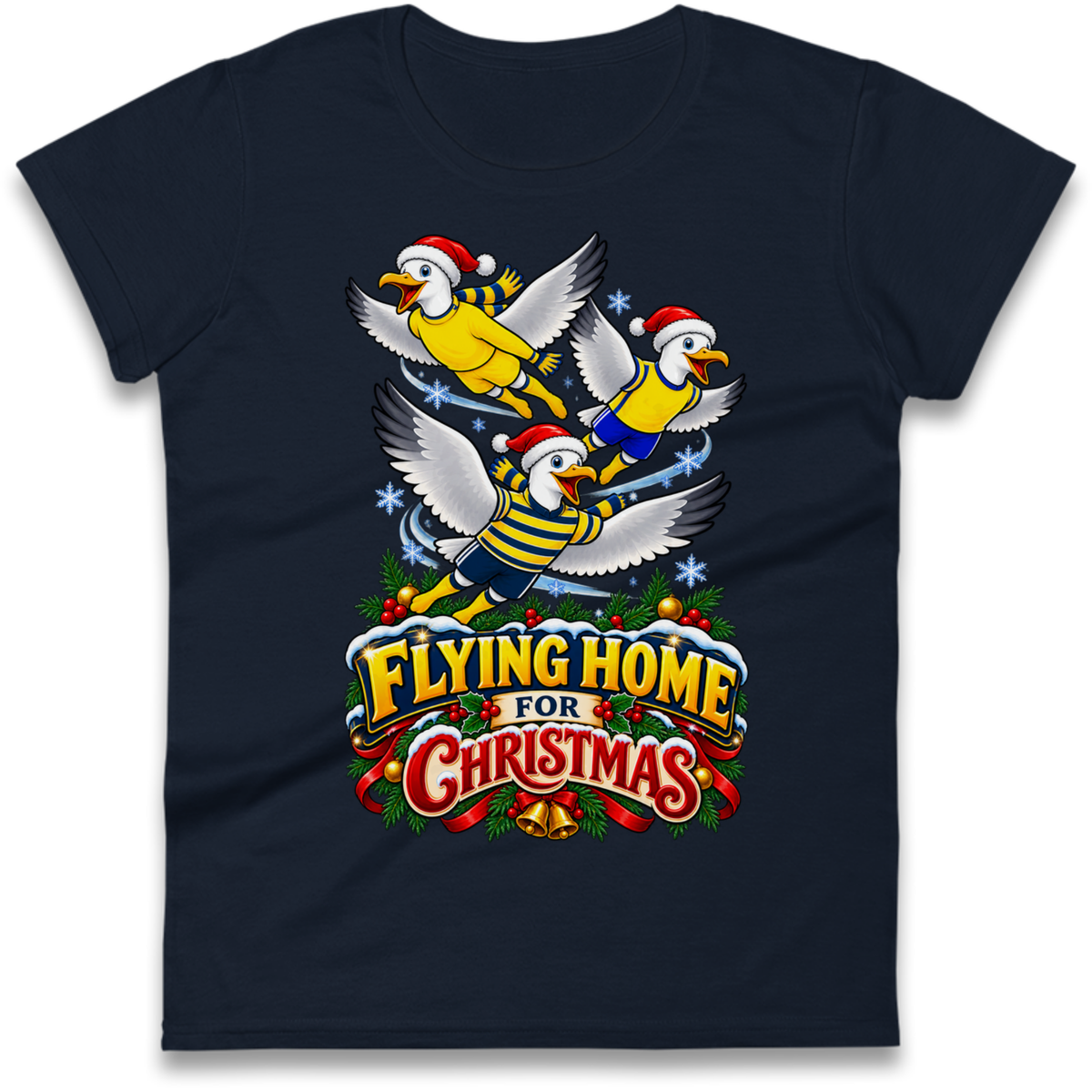 Torquay United Christmas Ladies T-Shirt