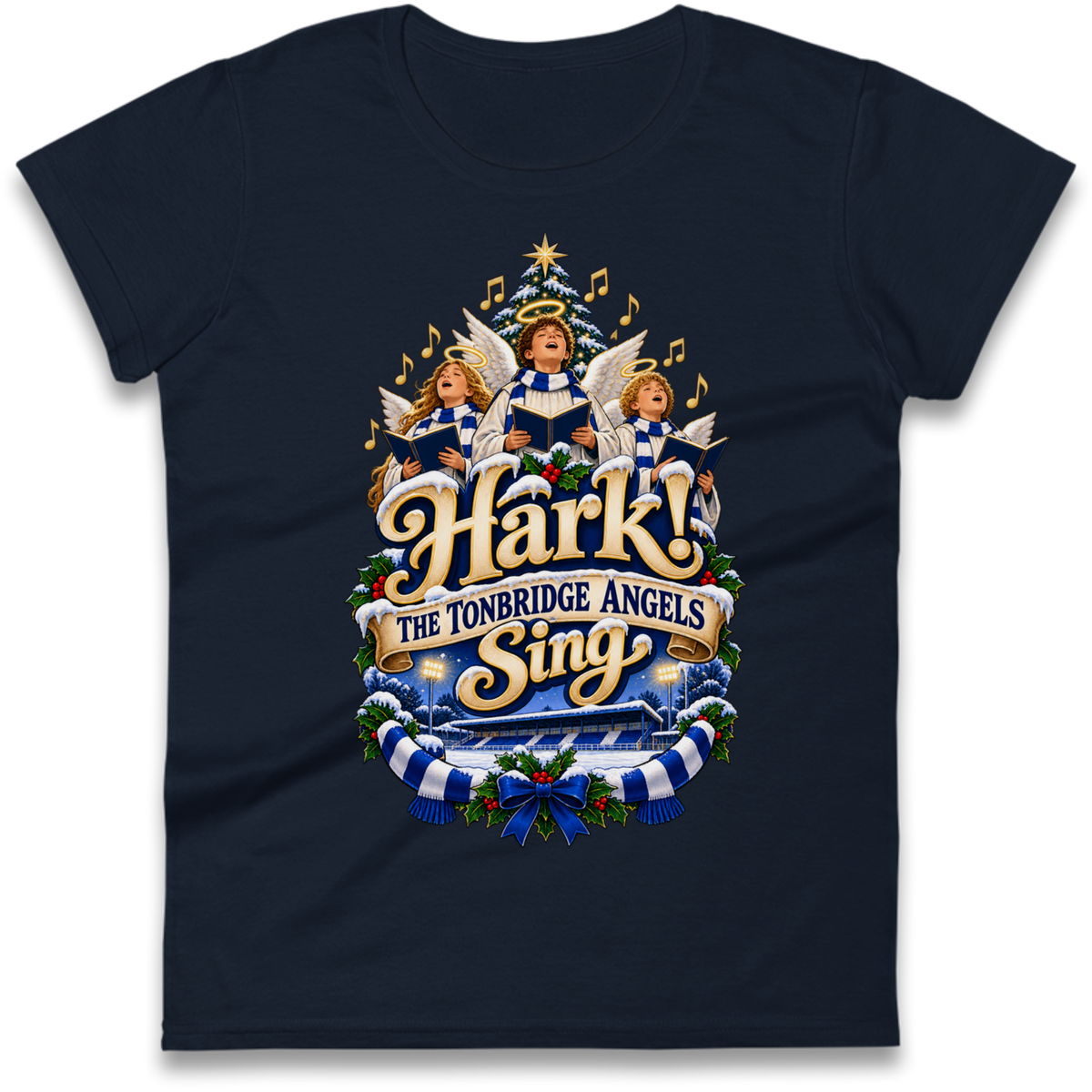 Tonbridge Angels Christmas Ladies T-Shirt