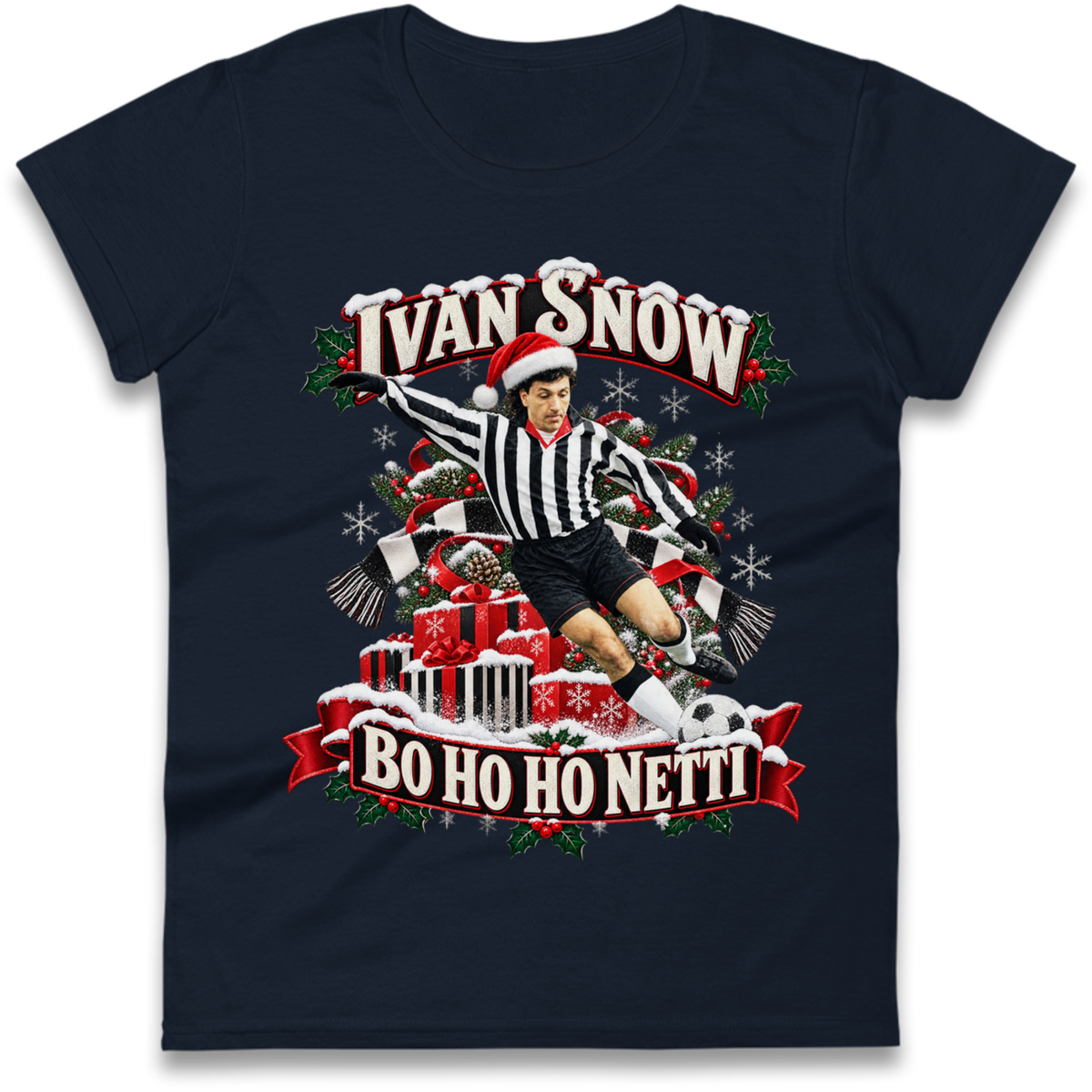 Grimsby Football Christmas Ladies T-Shirt