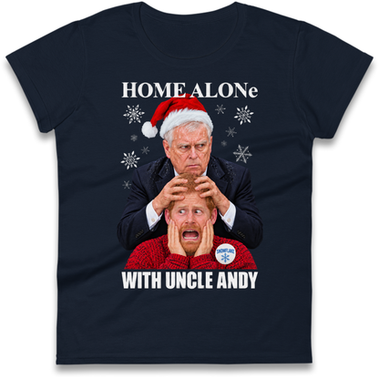 Home Alone Prince Harry Andrew Christmas Ladies T-Shirt