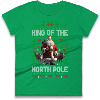 King Santa Christmas Ladies T-Shirt
