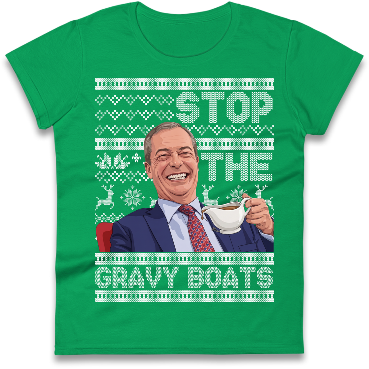 Satirical Festive Top Ladies T-Shirt