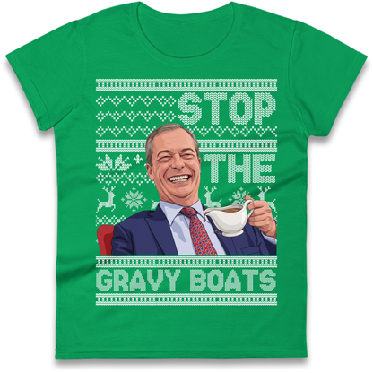 Satirical Festive Top Ladies T-Shirt