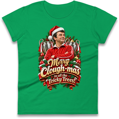 Nottm Forest Football Christmas Ladies T-Shirt