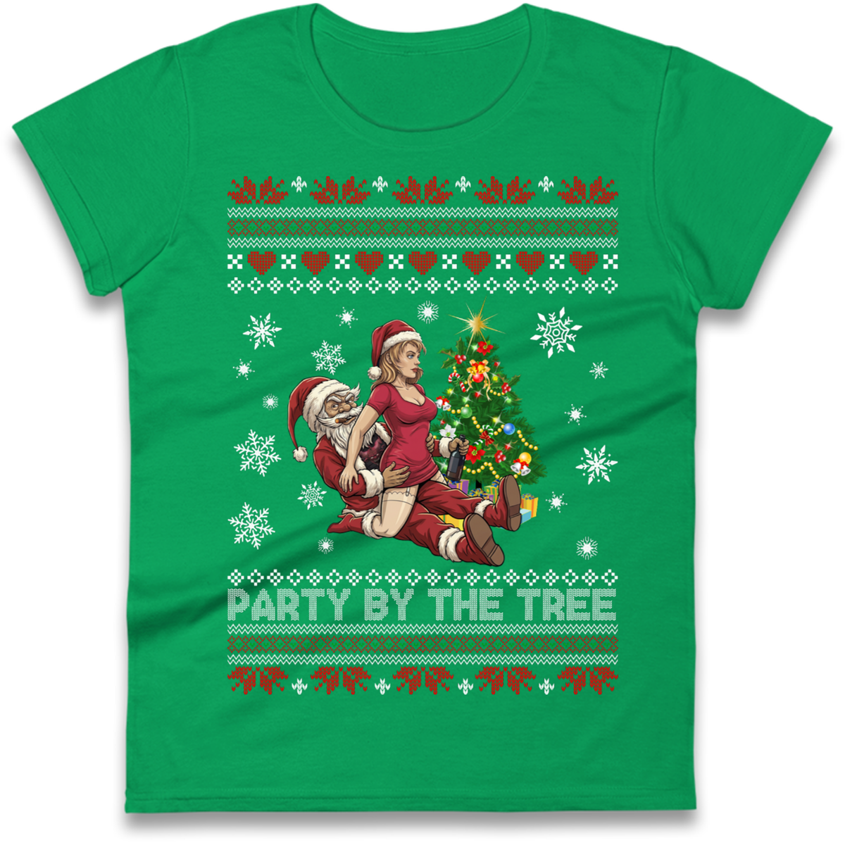 Tree Party Design Ladies T-Shirt