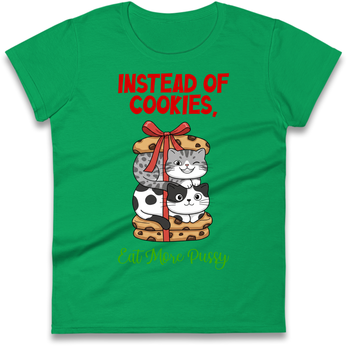 Cheeky Cat Slogan Ladies T-Shirt