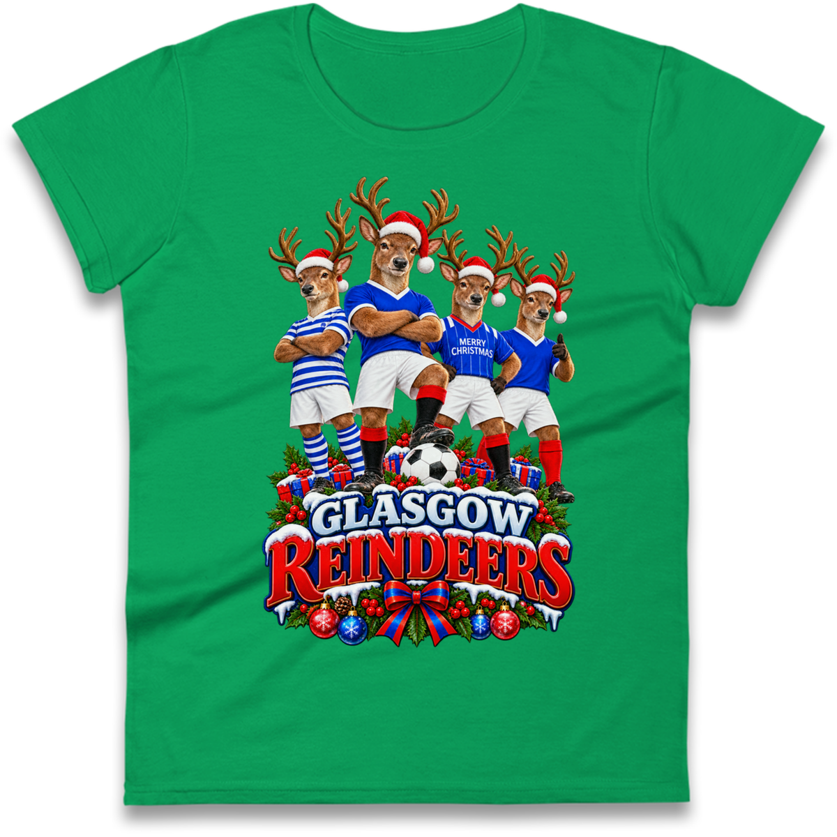Rangers Christmas Ladies T-Shirt