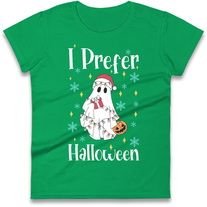 Halloween Christmas Crossover Ladies T-Shirt