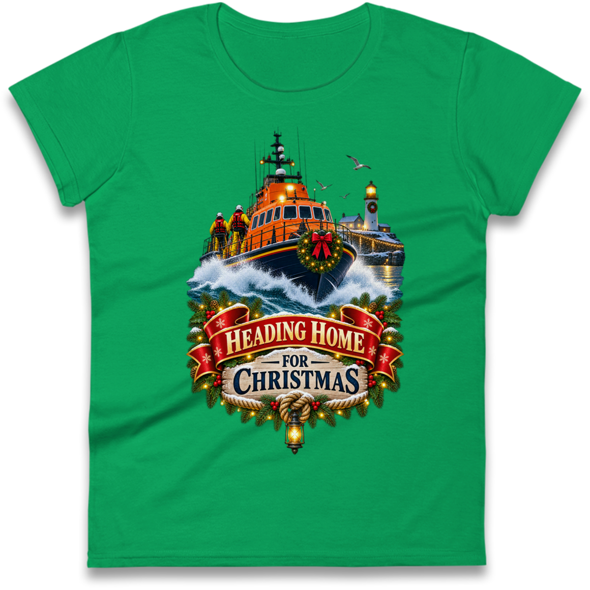 RNLI Christmas Ladies T-Shirt