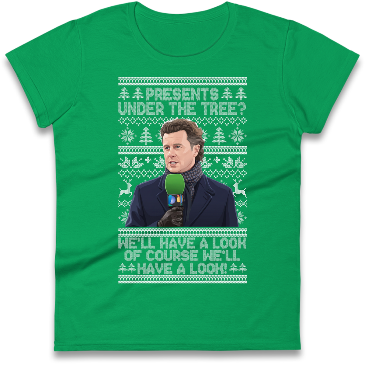 Steve Mcmanaman Christmas Ladies T-Shirt