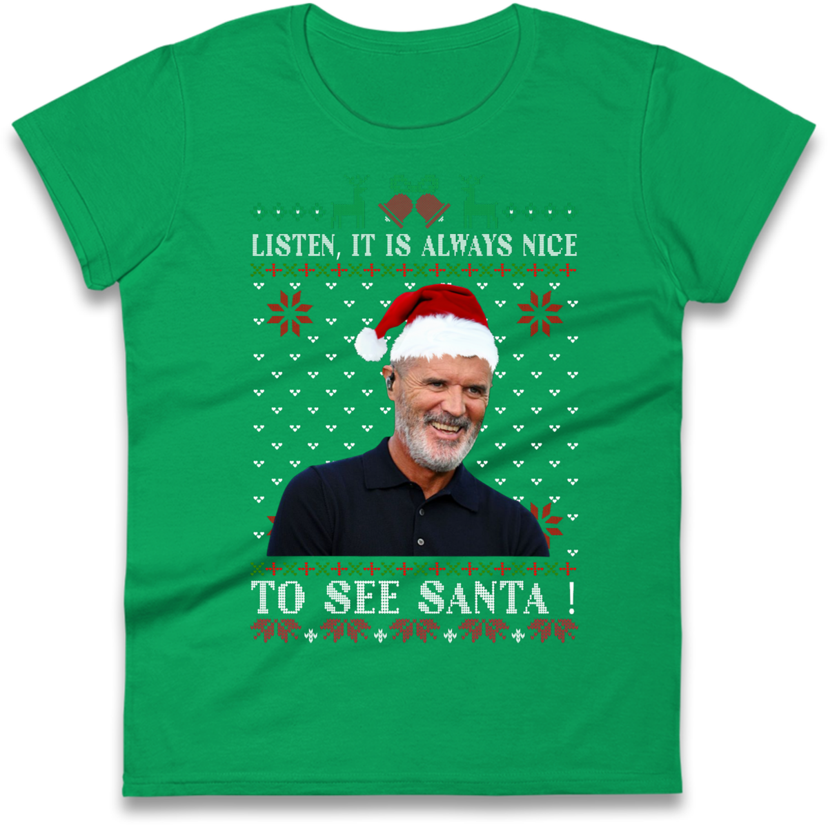 Roy Keane Christmas Ladies T-Shirt