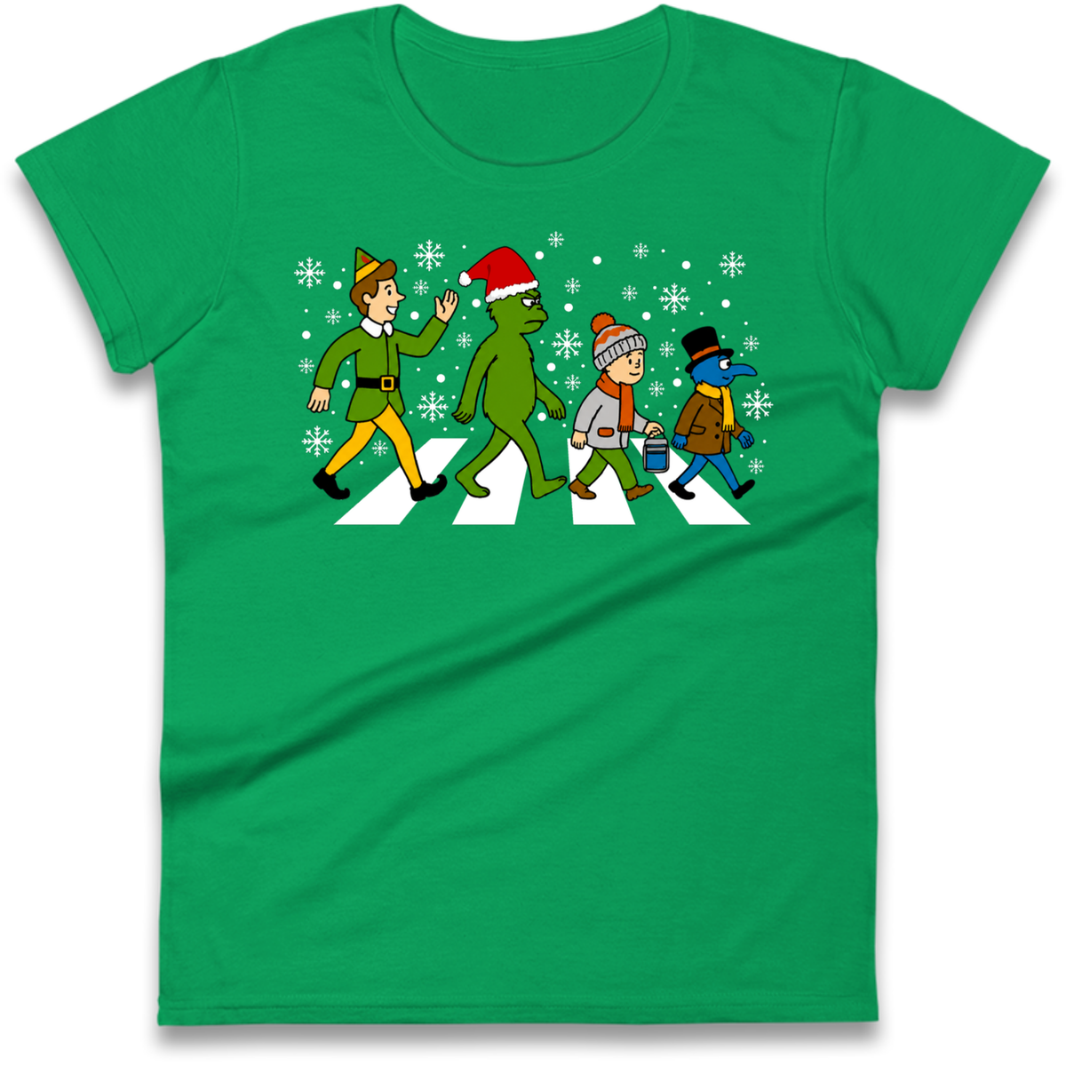 Abbey Road Walk Christmas jumper Ladies T-Shirt