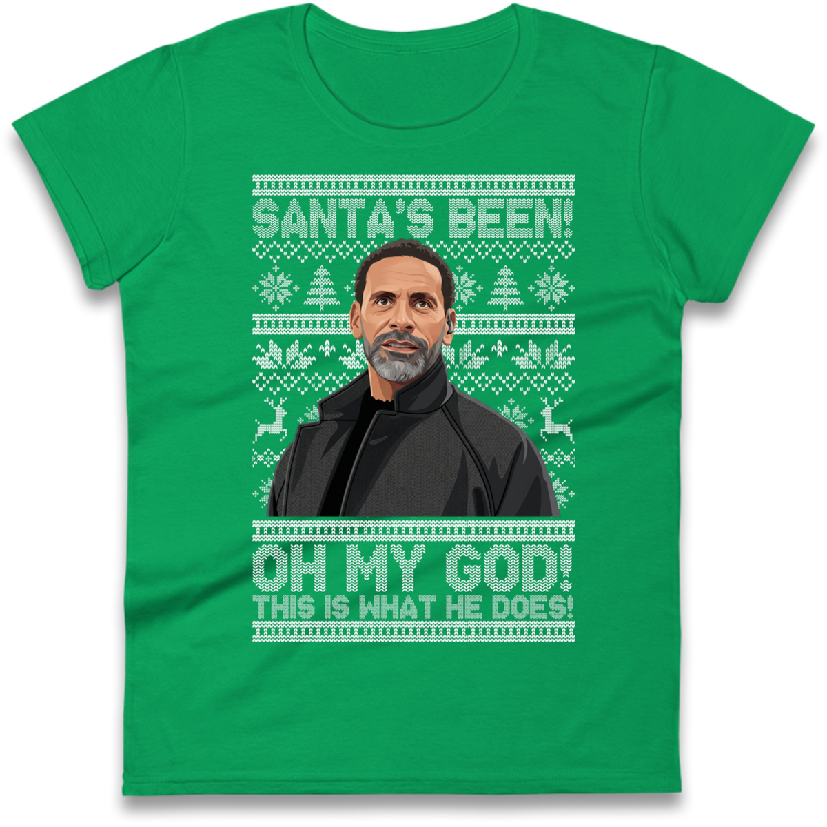 Steve Rio Ferdinand Christmas Ladies T-Shirt