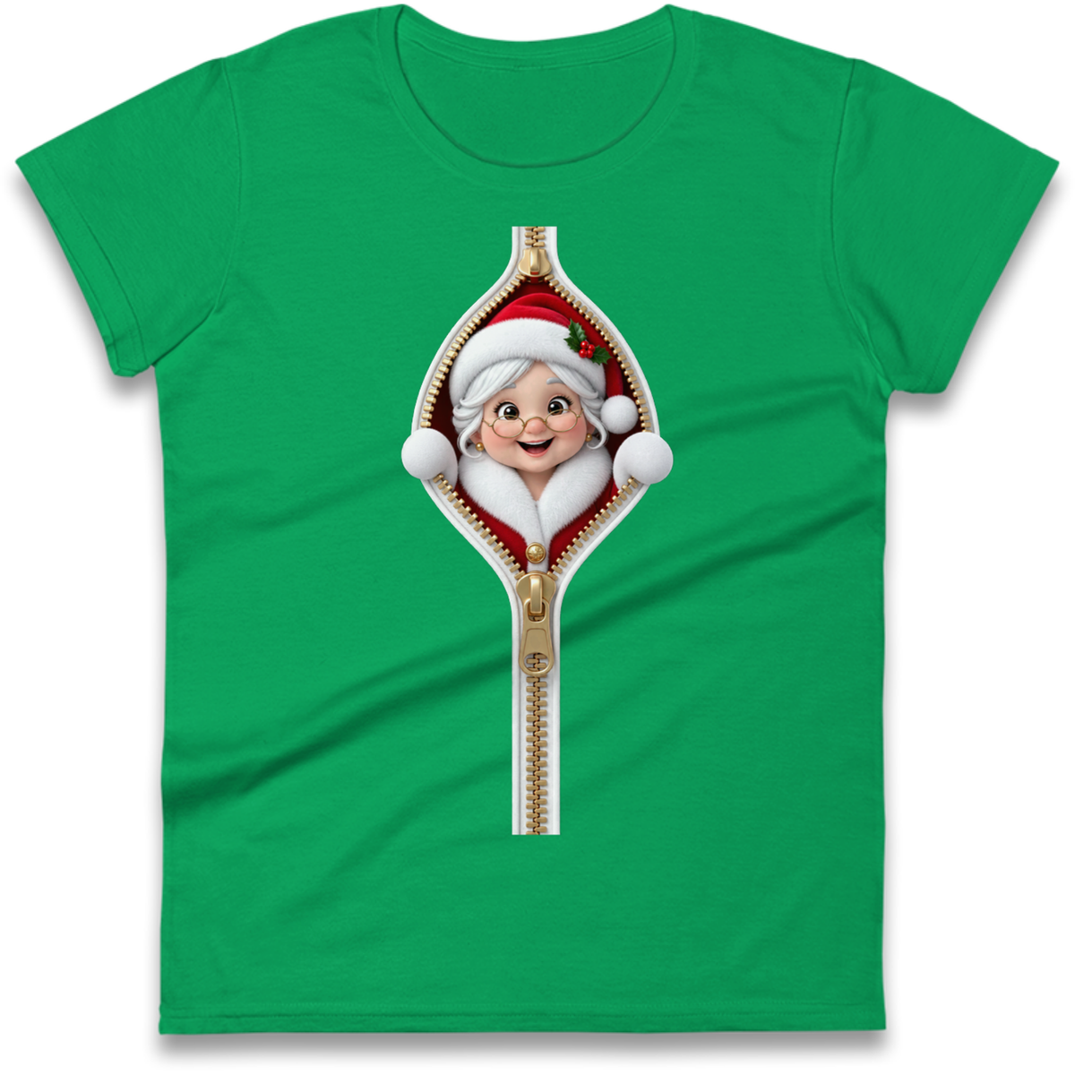 Mrs Claus Outfit Ladies T-Shirt