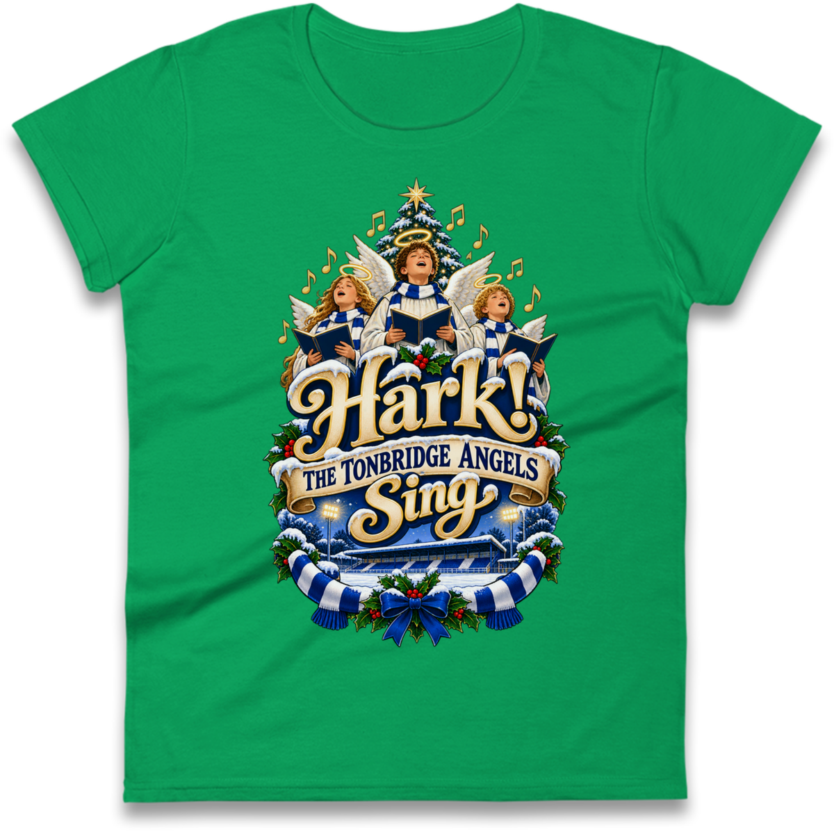 Tonbridge Angels Christmas Ladies T-Shirt