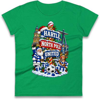 Hartlepool Christmas Ladies T-Shirt