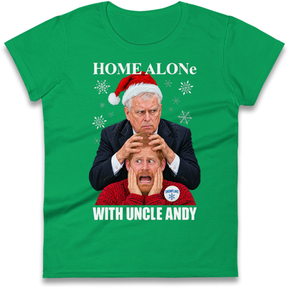 Home Alone Prince Harry Andrew Christmas Ladies T-Shirt