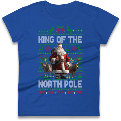King Santa Christmas Ladies T-Shirt