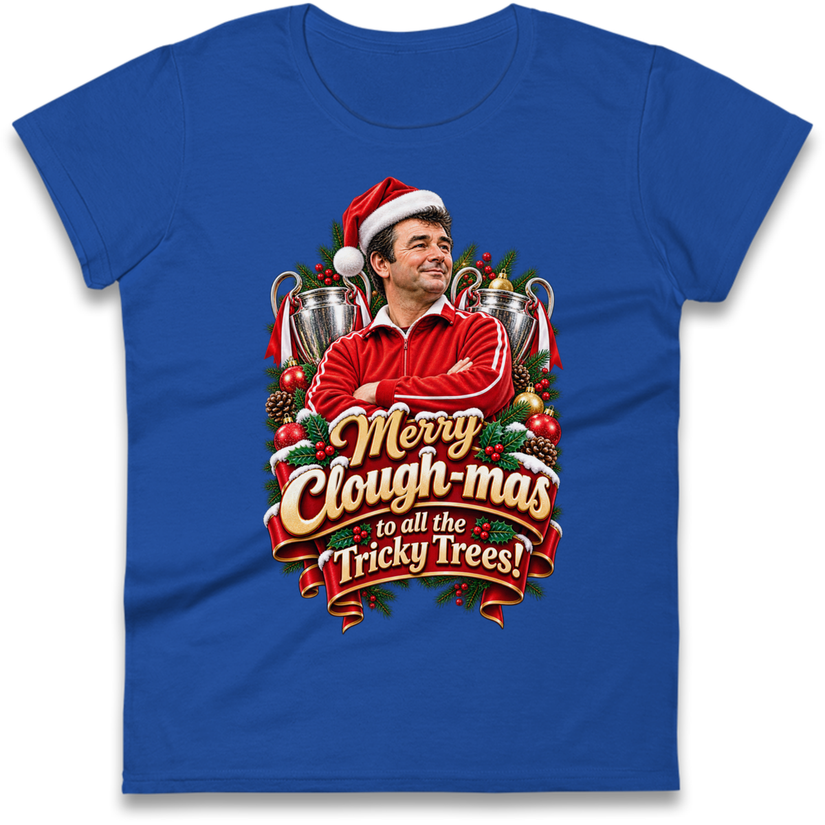 Nottm Forest Football Christmas Ladies T-Shirt