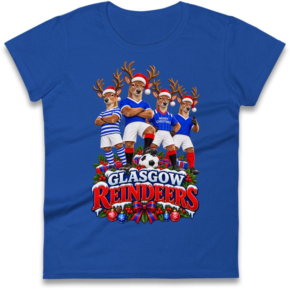 Rangers Christmas Ladies T-Shirt