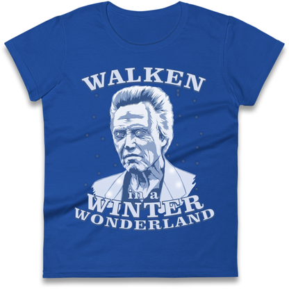 Christopher Walken Christmas Ladies T-Shirt