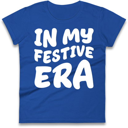 Modern Christmas Slogan Ladies T-Shirt