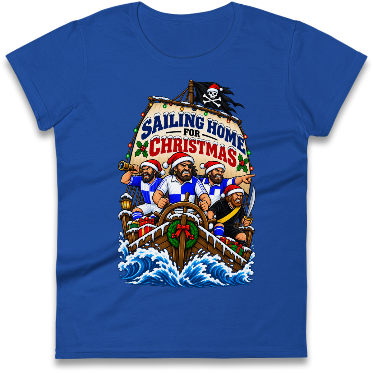 Bristol Rovers Christmas Ladies T-Shirt