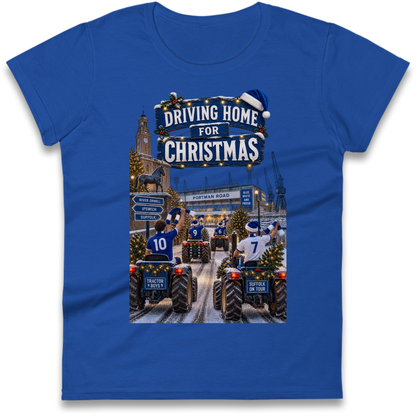 Ipswich Town Christmas Ladies T-Shirt