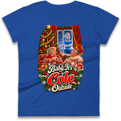Chelsea Football Christmas Ladies T-Shirt