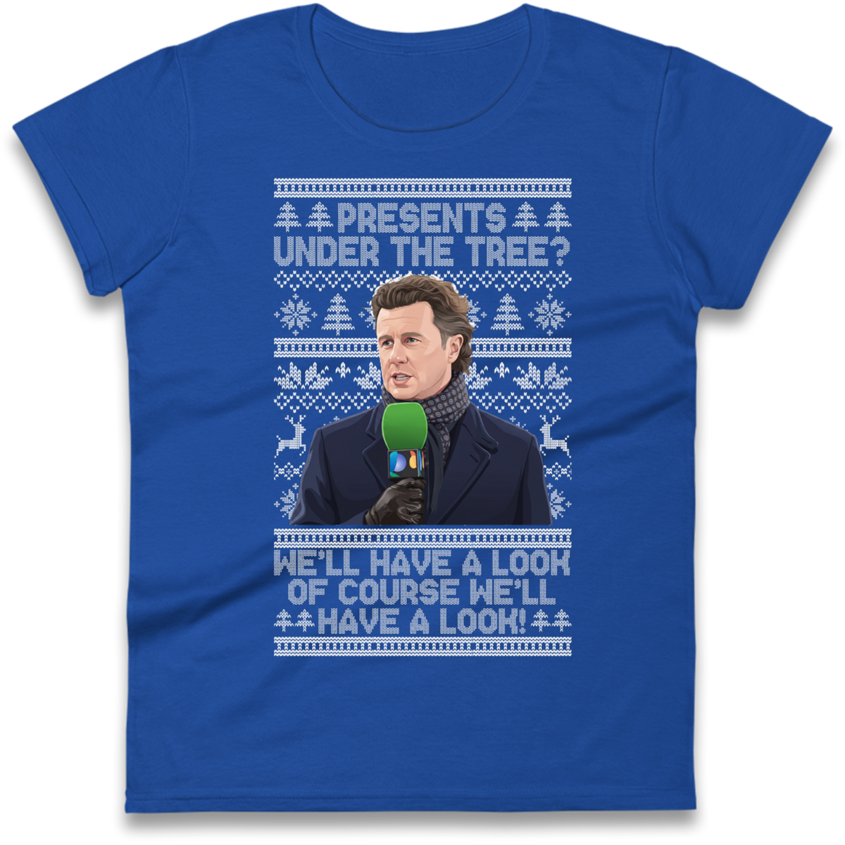 Steve Mcmanaman Christmas Ladies T-Shirt