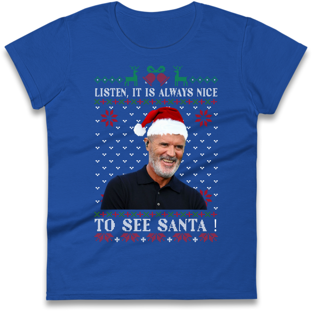 Roy Keane Christmas Ladies T-Shirt