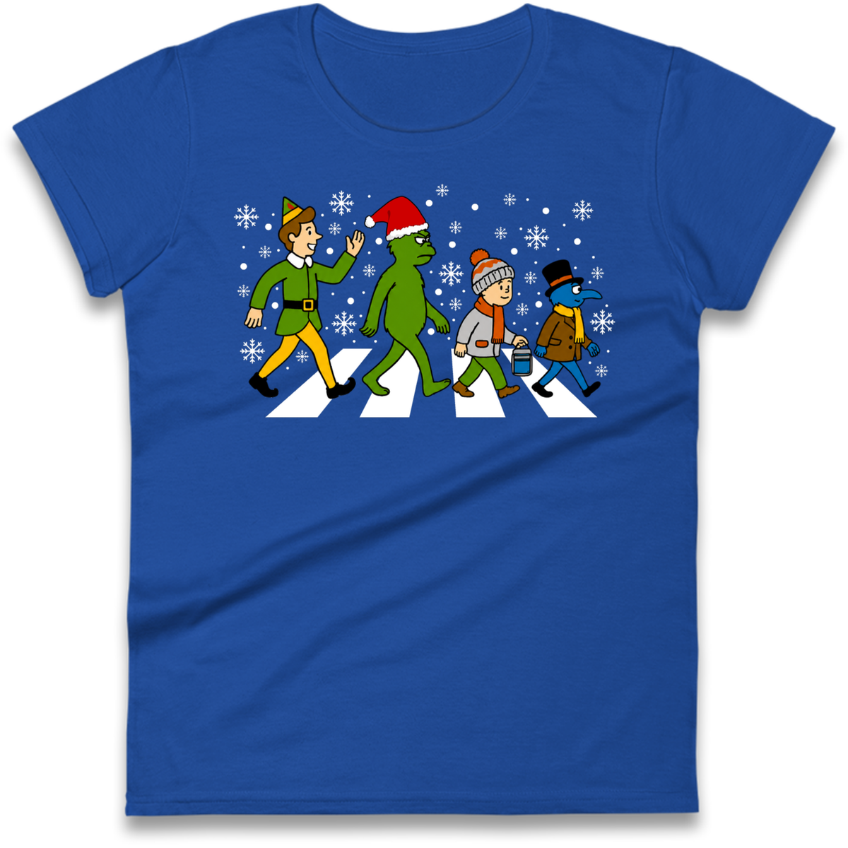 Abbey Road Walk Christmas jumper Ladies T-Shirt