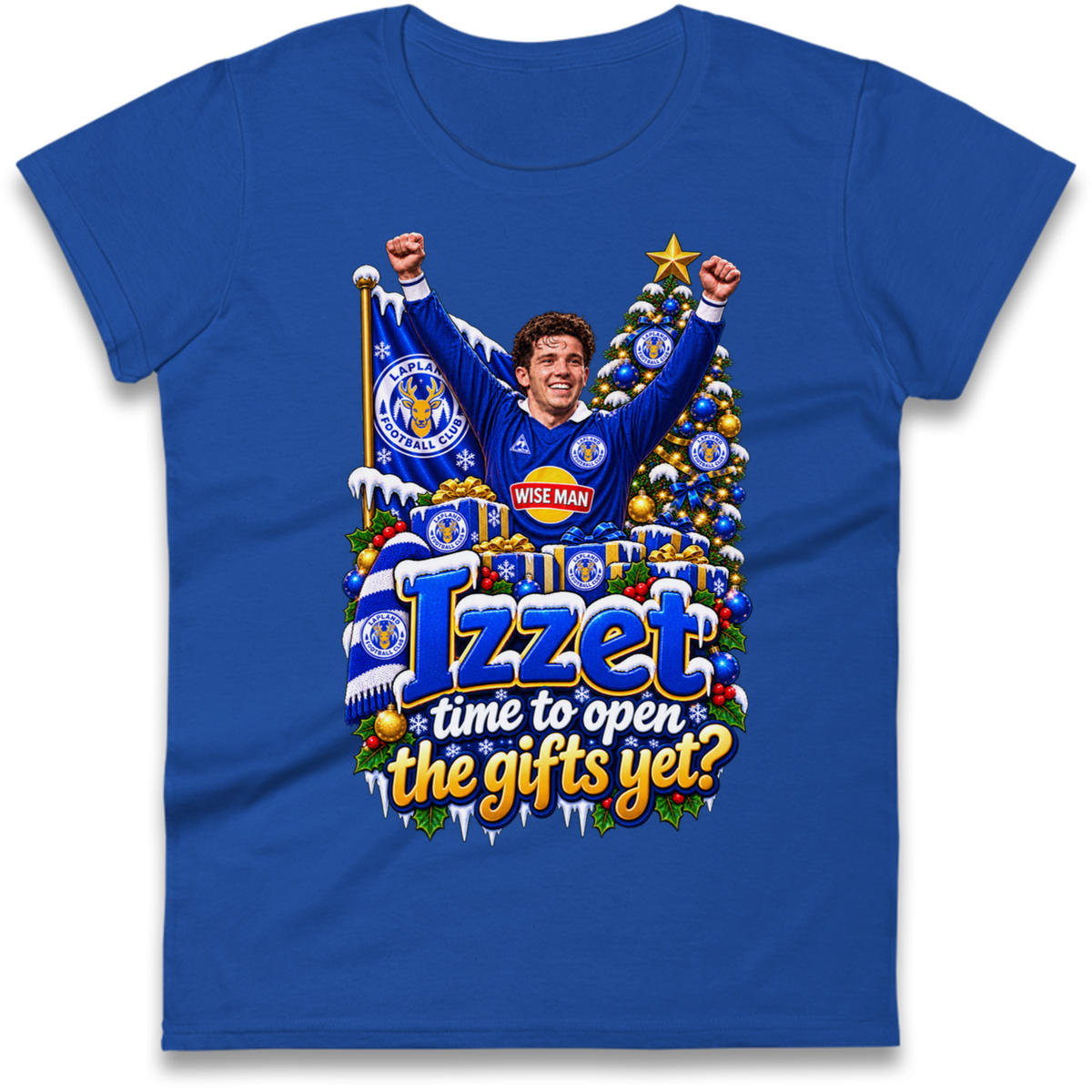 Leicester City Football Christmas Ladies T-Shirt