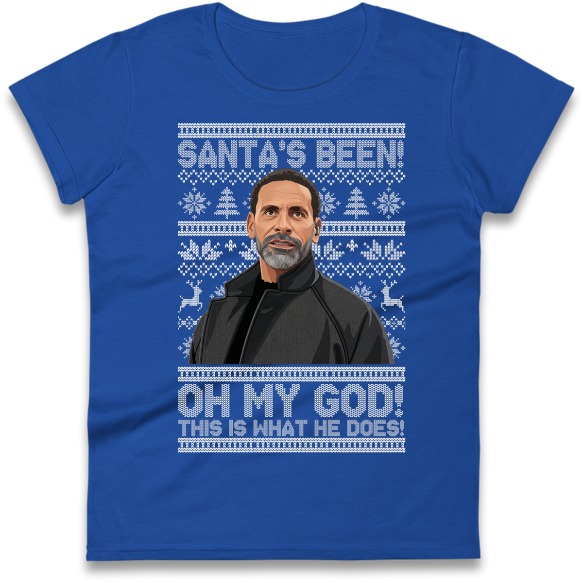 Steve Rio Ferdinand Christmas Ladies T-Shirt