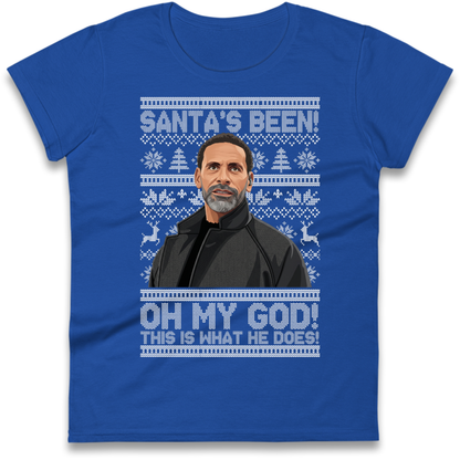 Steve Rio Ferdinand Christmas Ladies T-Shirt