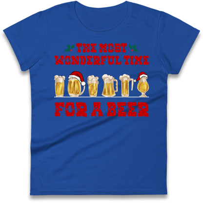 Festive Pint Graphic Ladies T-Shirt