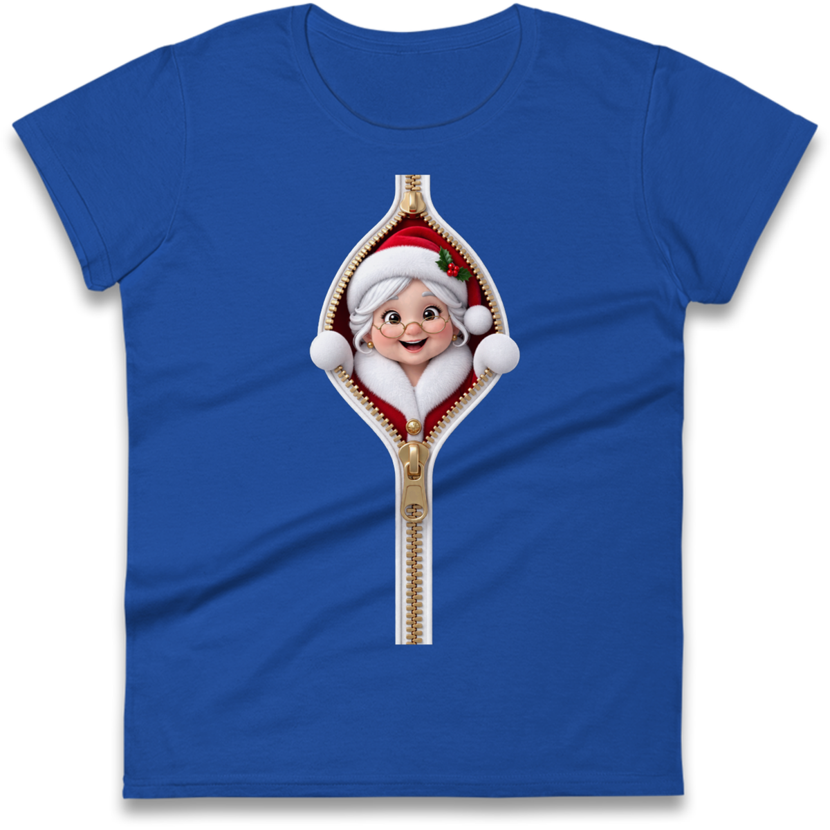 Mrs Claus Outfit Ladies T-Shirt