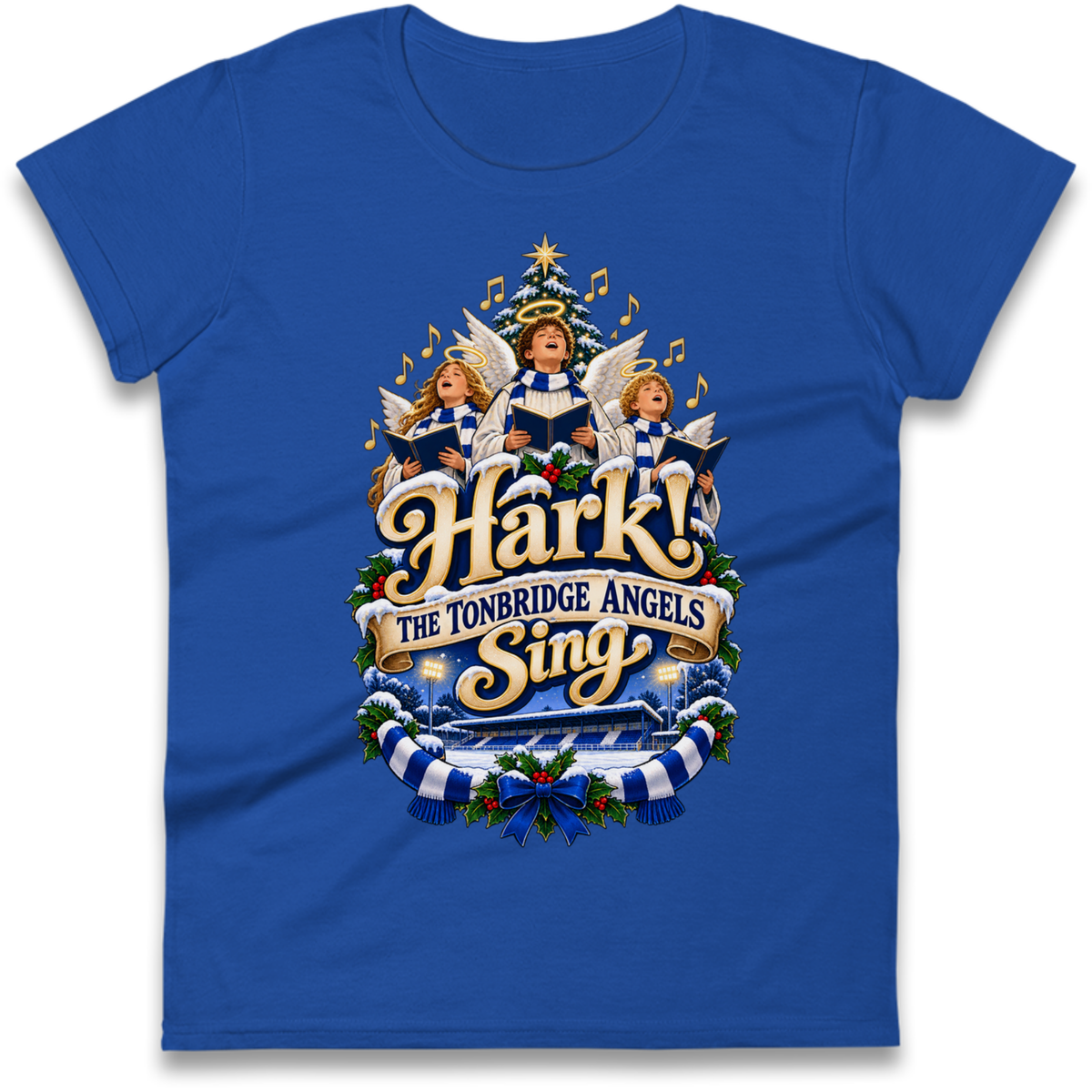Tonbridge Angels Christmas Ladies T-Shirt