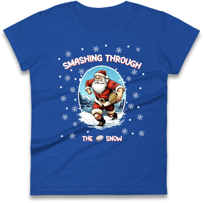 Rugby Santa Clothing Ladies T-Shirt