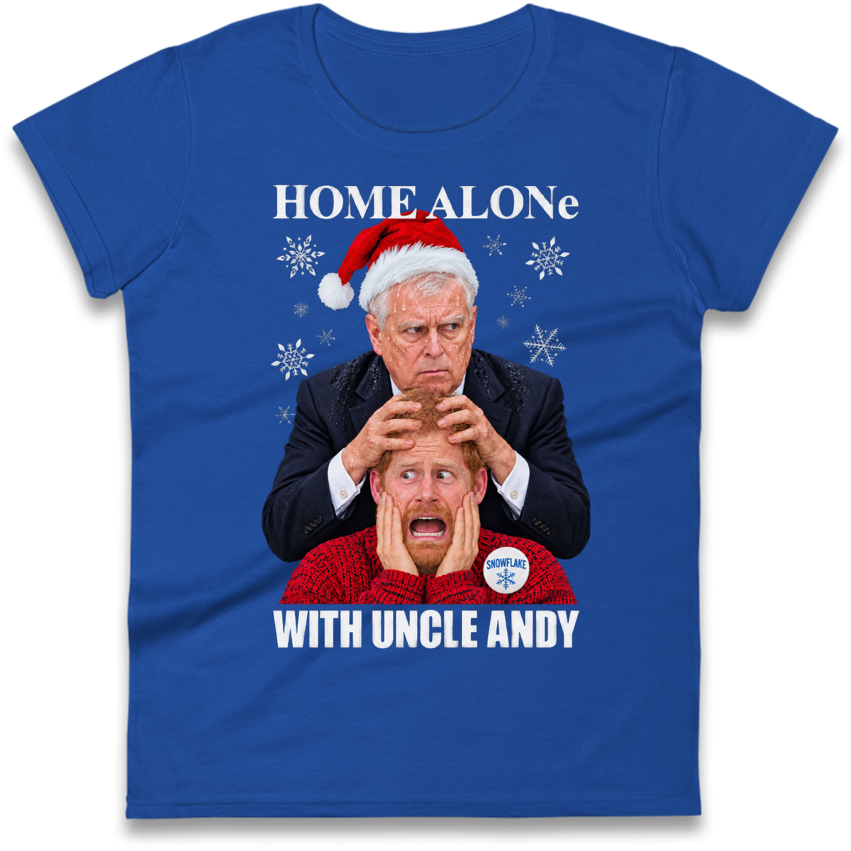 Home Alone Prince Harry Andrew Christmas Ladies T-Shirt