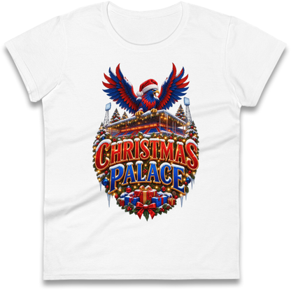 Crystal Palace Football Christmas Ladies T-Shirt