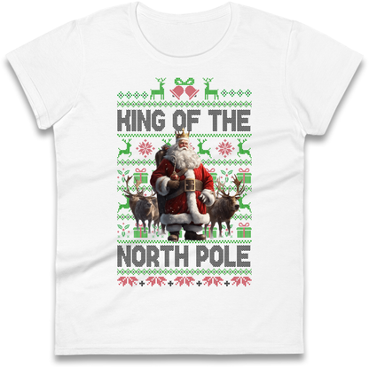 King Santa Christmas Ladies T-Shirt