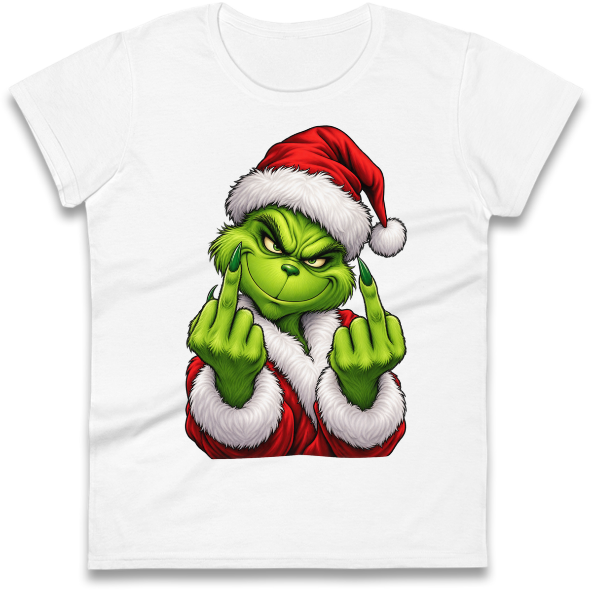 The Grinch Christmas Ladies T-Shirt