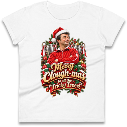 Nottm Forest Football Christmas Ladies T-Shirt