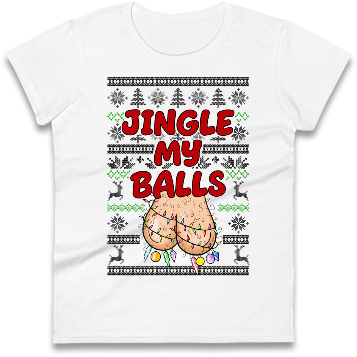 Jingle Balls Ladies T-Shirt