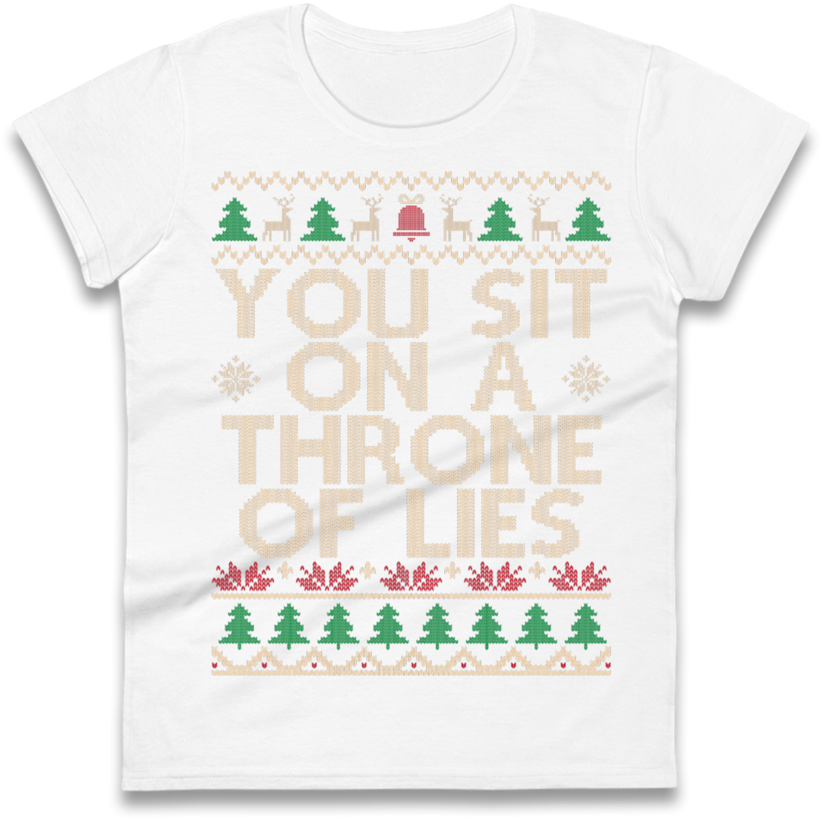 Throne Of Lies Christmas Ladies T-Shirt