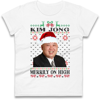 Kim Jong Christmas Ladies T-Shirt