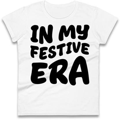 Modern Christmas Slogan Ladies T-Shirt